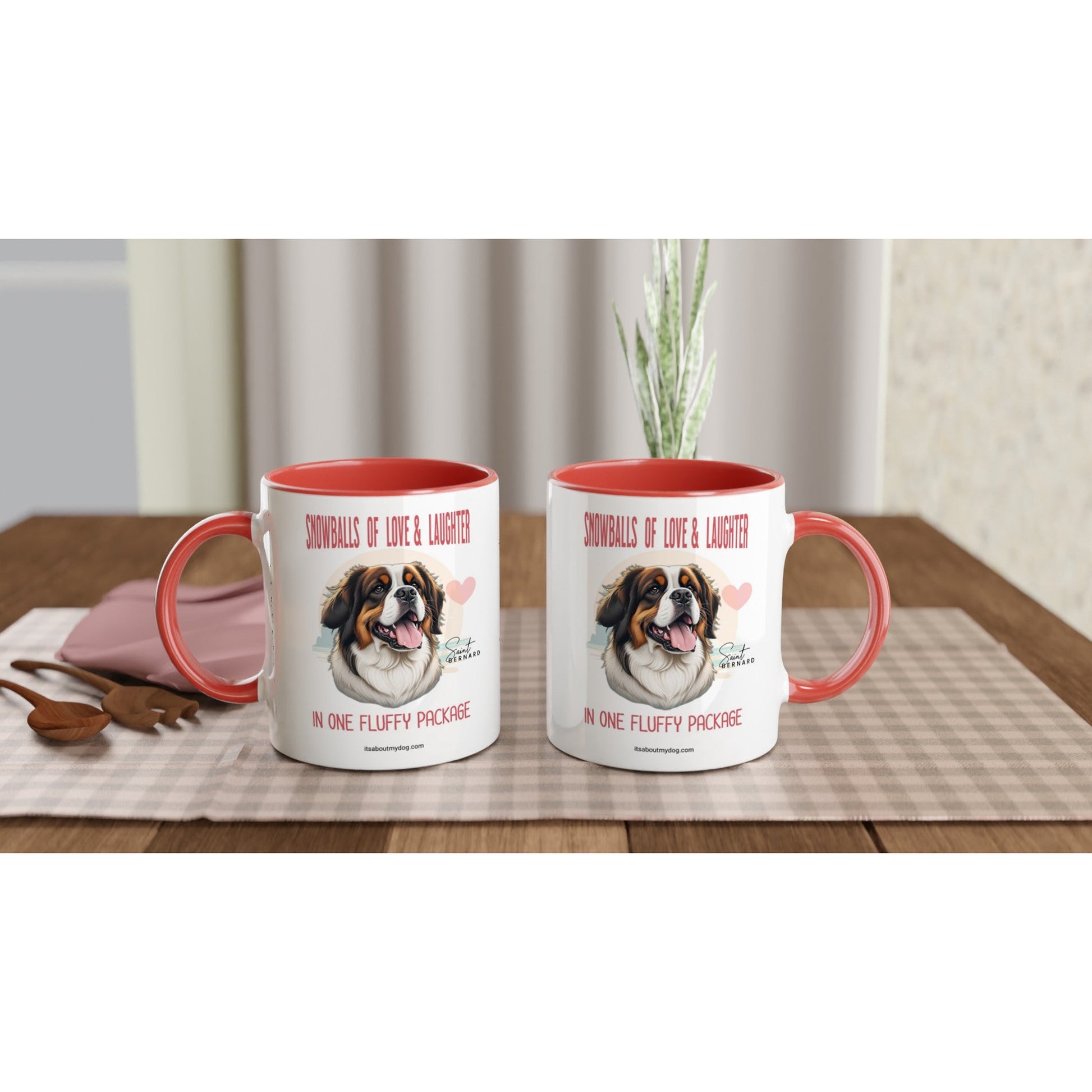 Saint Bernard-11oz Ceramic Dog Mug17.99-(FREE Delivery) Shop now at itsaboutmydog.com, dog mug, saint bernard gifts