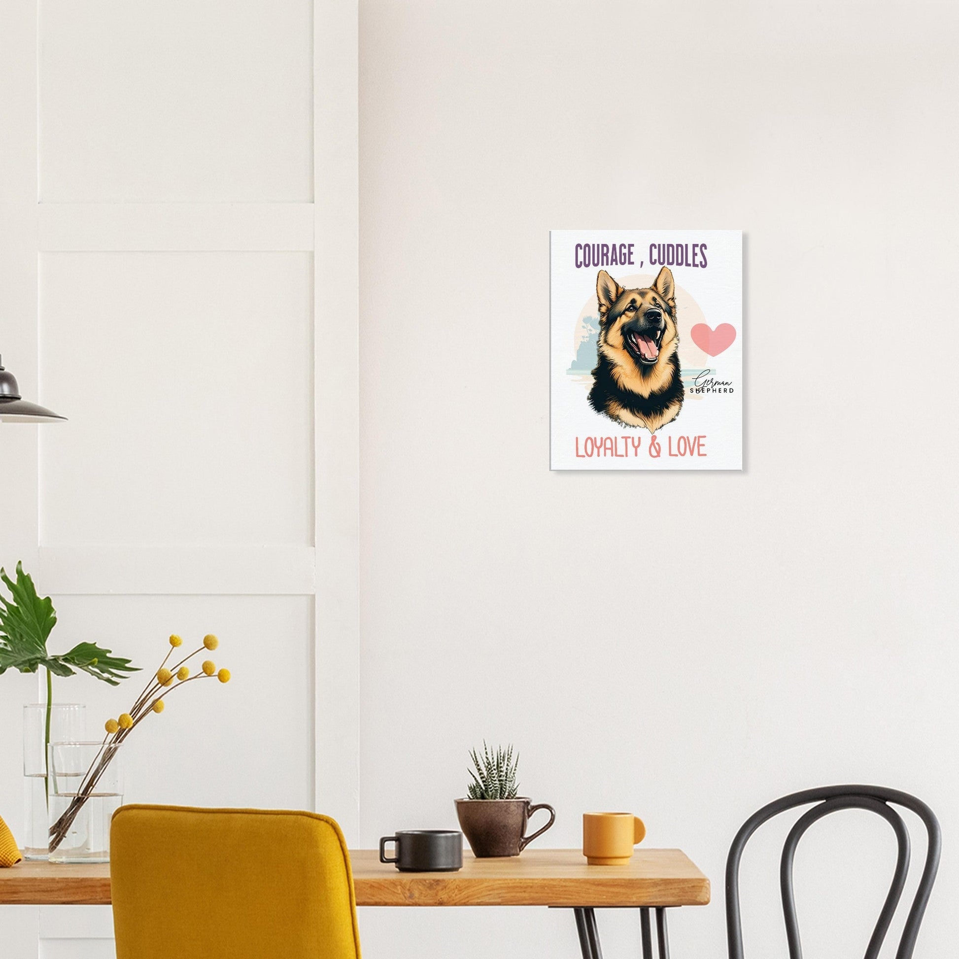 German Shepherd Mom Gift, German Shepherd Wall Canvas59.99-(FREE Delivery) Shop now at itsaboutmydog.com, dog canvas, german Shepherd art, german shepherd dad, German shepherd dog, German Shepherd Mom, german shepherd mum, German Shepherd sign, Shepherd print