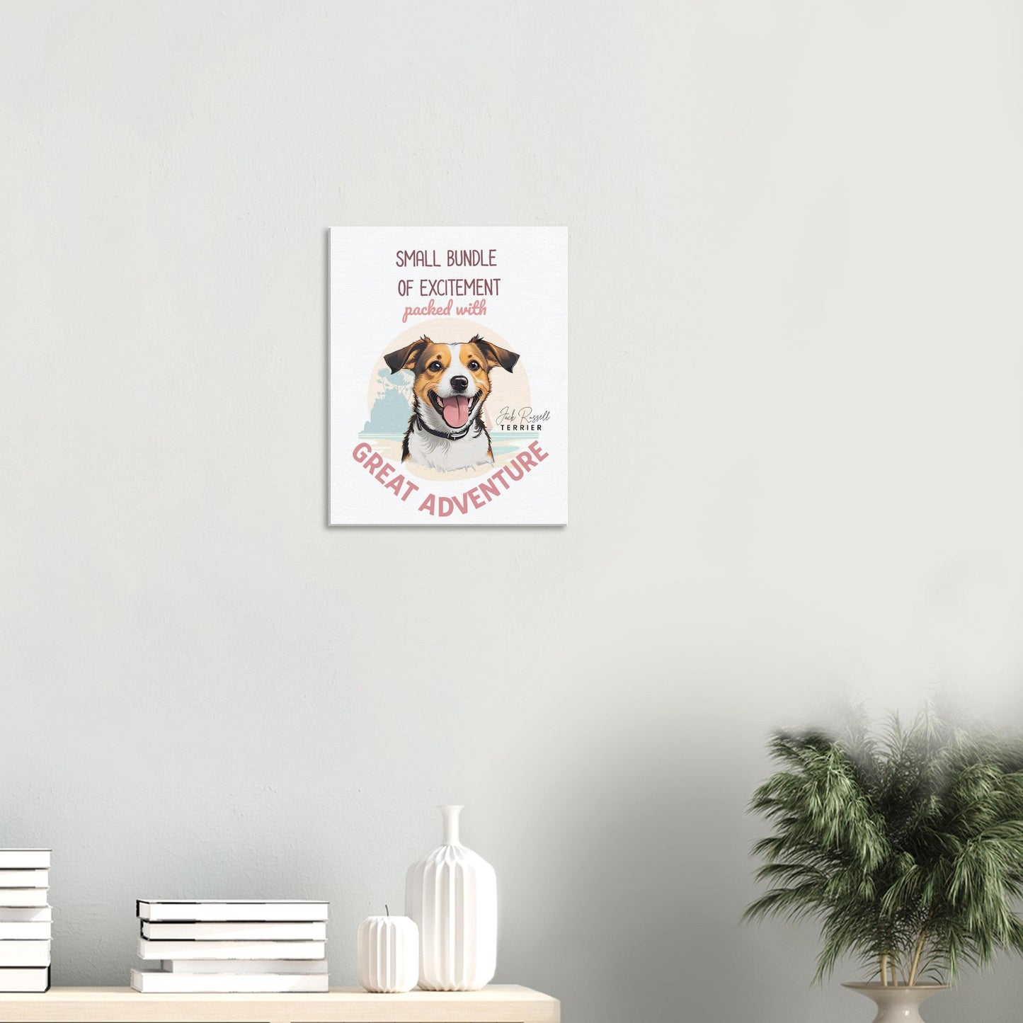 Jack Russell Terrier Canvas, Jack Russell canvas, Jack Russell Gift
