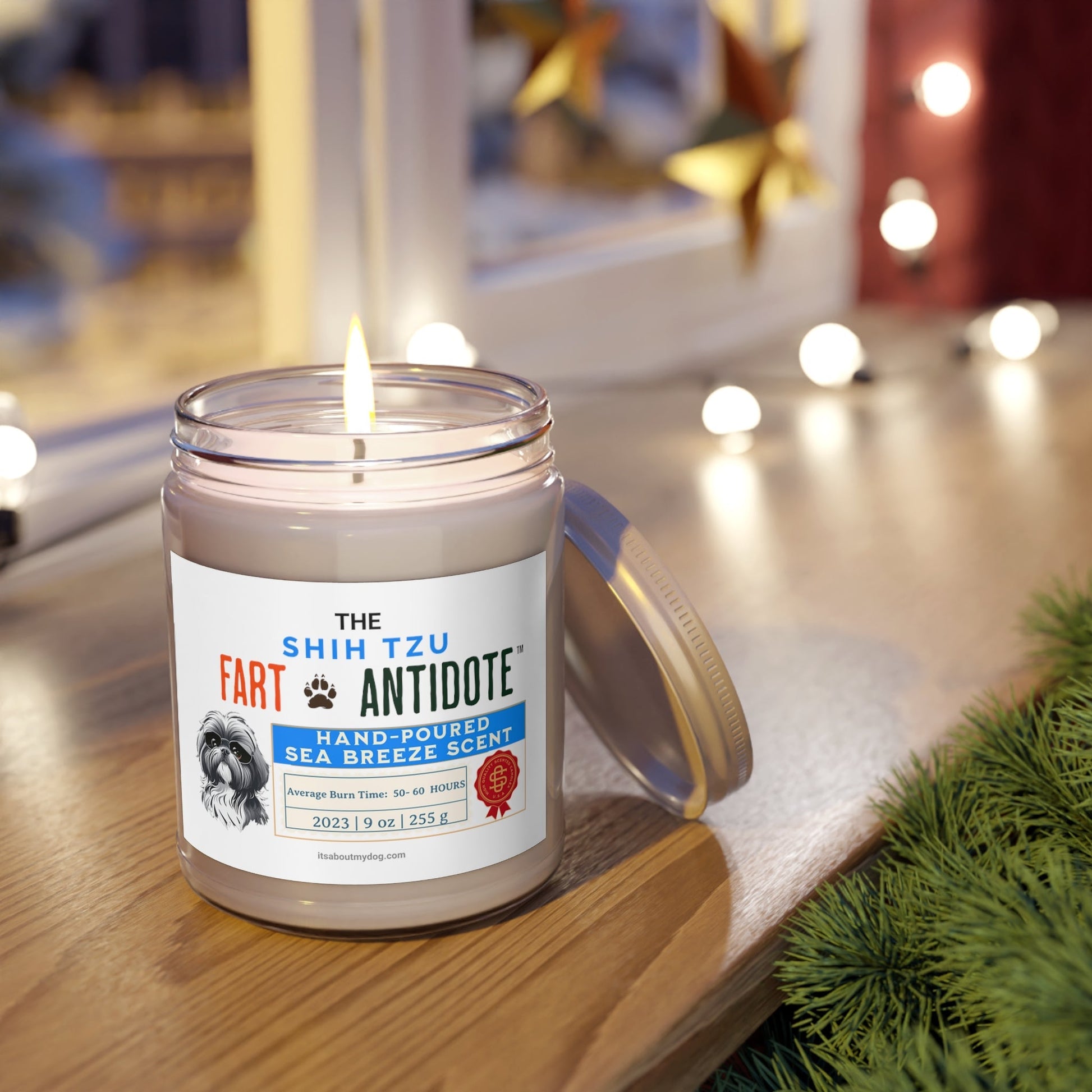 Shih Tzu-Scented Candles, 9oz27.99-(FREE Delivery) Shop now at itsaboutmydog.com, Assembled in the USA, Assembled in USA, Made in the USA, Made in USA, Seasonal Picks