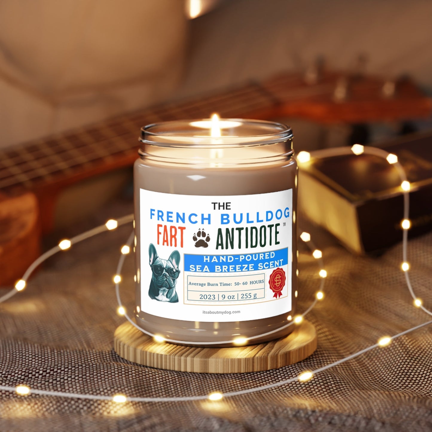 French Bulldog-Scented Candles, 9oz27.99-(FREE Delivery) Shop now at itsaboutmydog.com, Assembled in the USA, Assembled in USA, Bio, Decor, Eco-friendly, Home & Living, Home Decor, Made in the USA, Made in USA, Seasonal Picks
