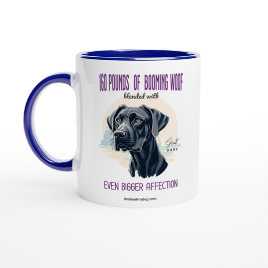 Great Dane-11oz Ceramic Dog Mug17.99-(FREE Delivery) Shop now at itsaboutmydog.com, dog mug, dog mugs uk, gifts for great dane lovers, gifts for great dane owners, great dane dog gift, Great Dane gifts
