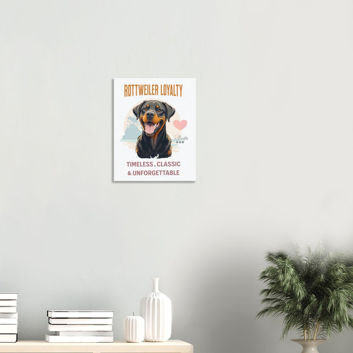 Rottweiler-Leinwanddruck, Rottweiler-Poster, Rottweiler, Rottweiler-Muttergeschenk, Rottweiler-Geschenke, Rottweiler-Dekor, Rottweiler-Vater 