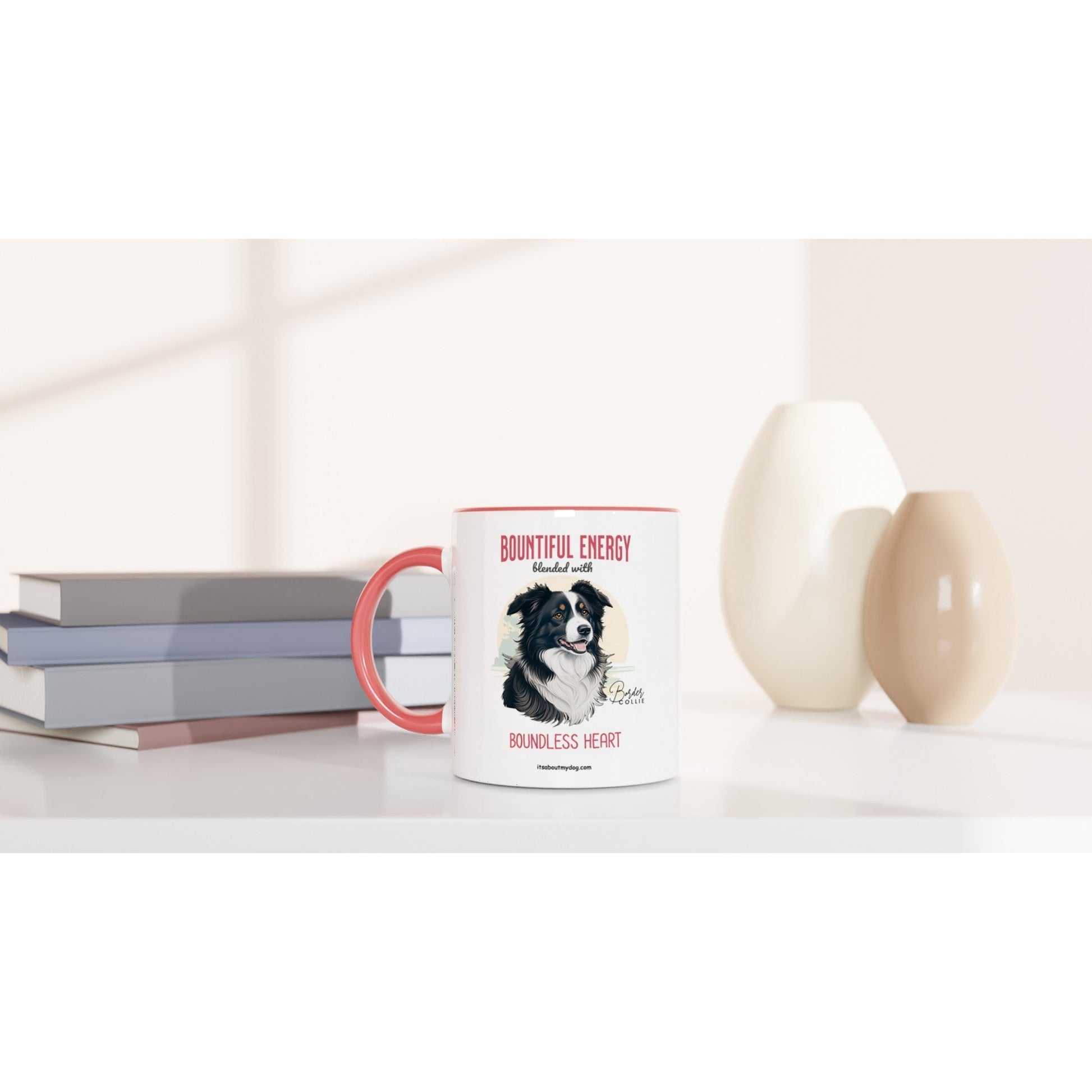 Border Collie-11oz Ceramic Mug17.99-(FREE Delivery) Shop now at itsaboutmydog.com, best dog dad mug, border collie gifts, dog mug, dog mugs uk, dog mum gifts, dog mum mug, dogs on mugs