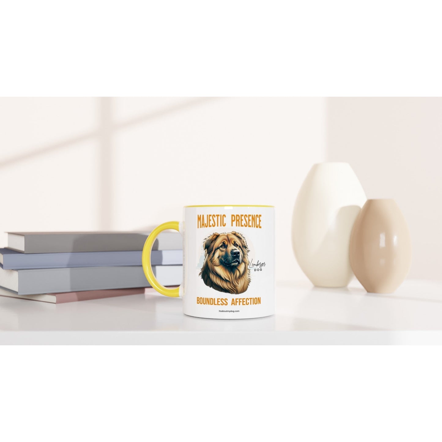 Leonberger-11oz Ceramic Mug17.99-(FREE Delivery) Shop now at itsaboutmydog.com, dog mug, dog mugs, dog mugs uk, dogs on mugs, leonberger dog, leonberger gifts, leonberger hund