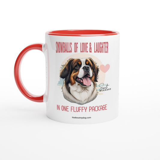 Saint Bernard-11oz Ceramic Dog Mug17.99-(FREE Delivery) Shop now at itsaboutmydog.com, dog mug, saint bernard gifts
