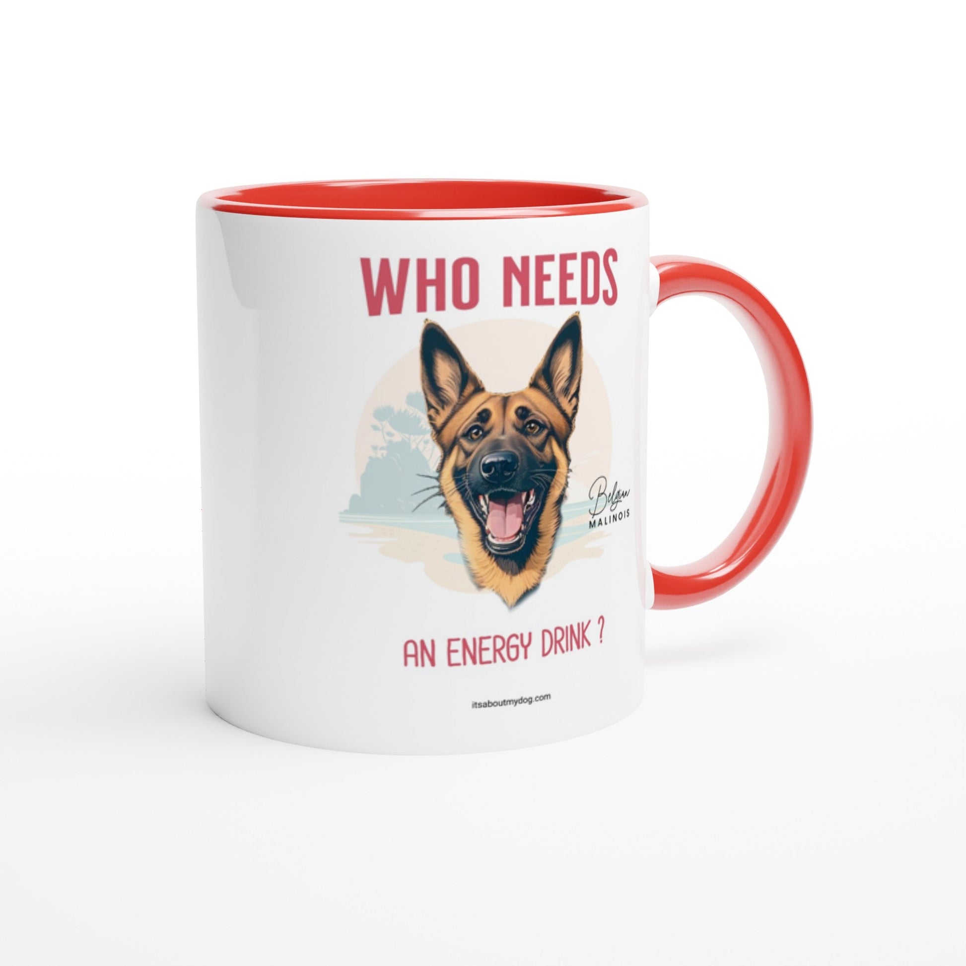 Belgian Malinois-11oz Ceramic Dog Mug17.99-(FREE Delivery) Shop now at itsaboutmydog.com, best dog dad mug, christmas dog mug, dog lover mug, dog mug, dog person mug