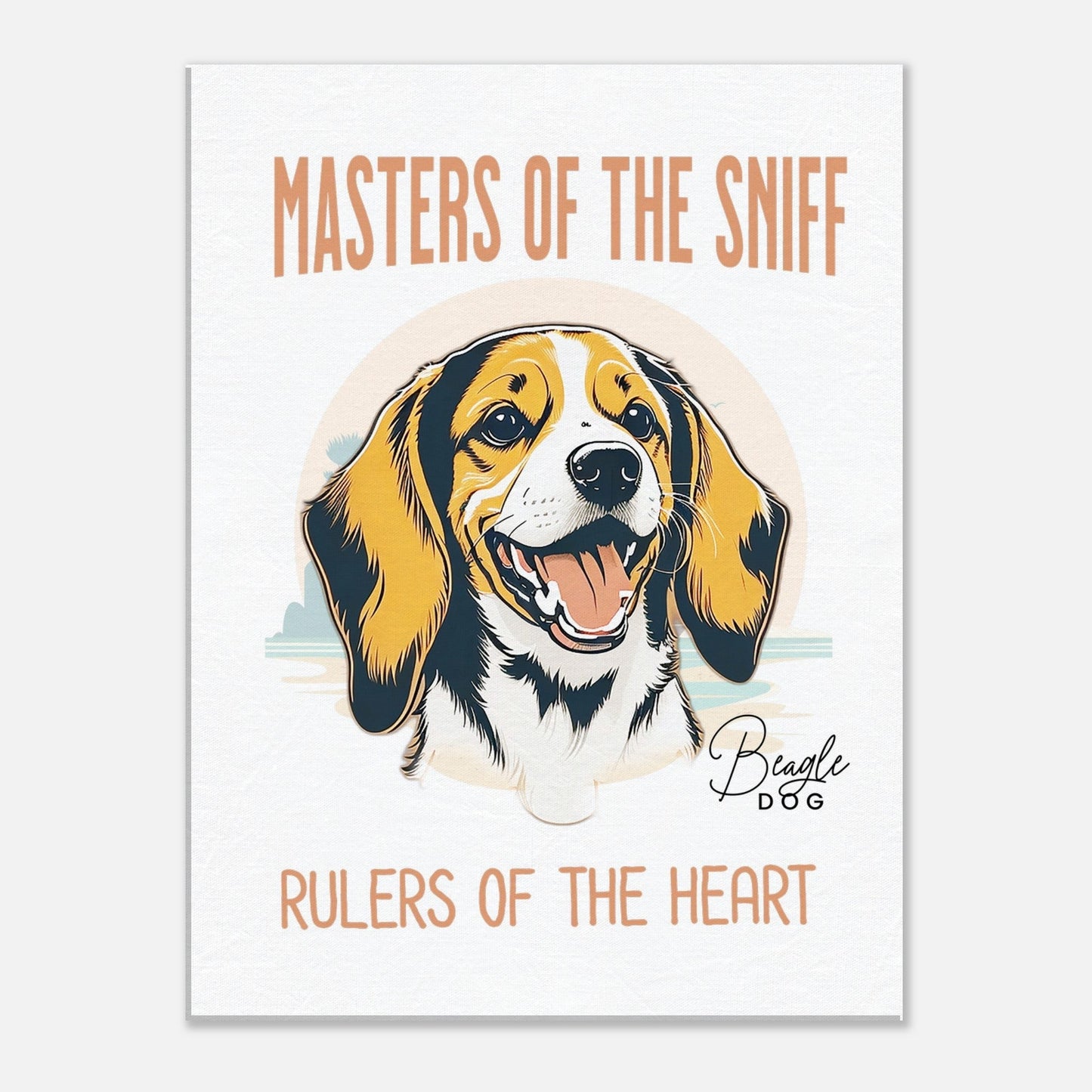 Beagle Canvas Art, Beagle Home Decor, Beagle Gift, Beagle Gift Ideas &amp; Beagle art print 