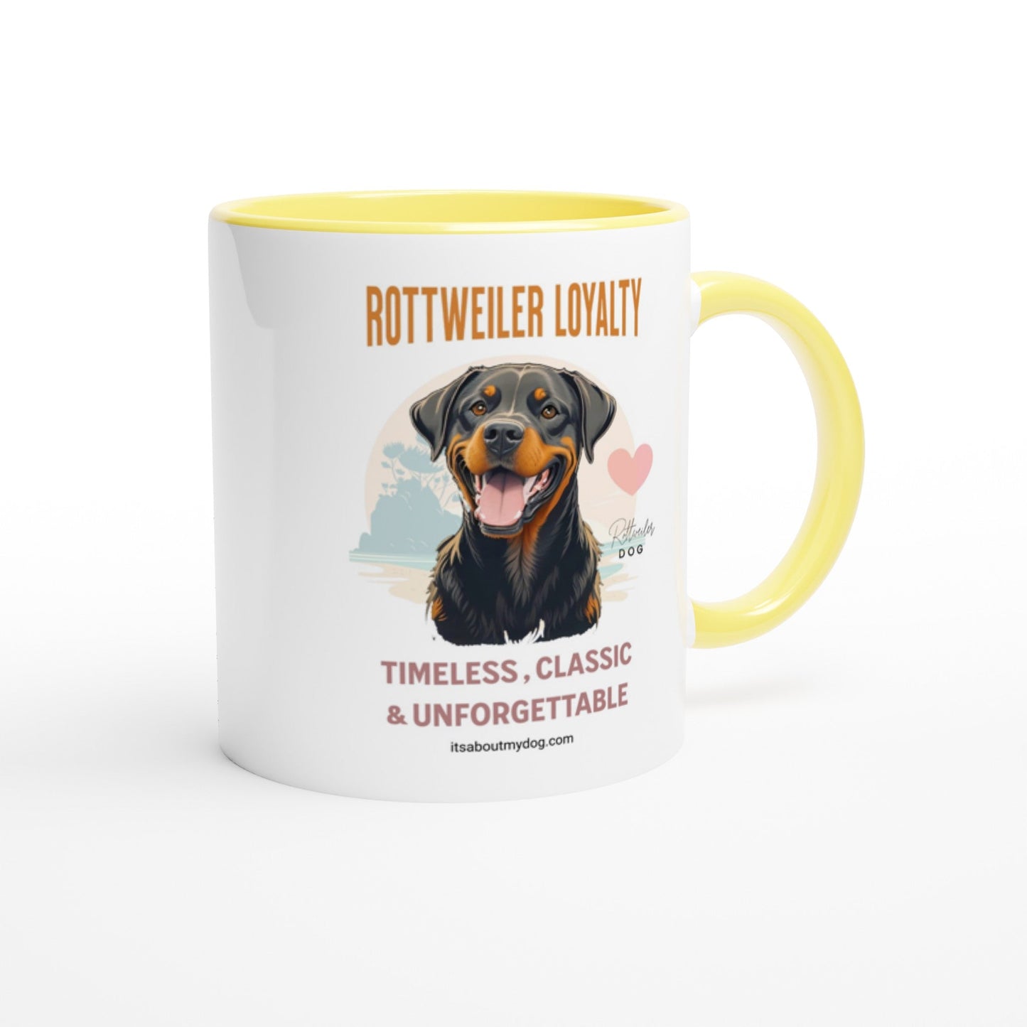 Rottweiler Gifts-11oz Ceramic Dog Mug17.99-(FREE Delivery) Shop now at itsaboutmydog.com, rottweiler art, rottweiler for sale, Rottweiler Gifts, rottweiler gifts merchandise, rottweiler puppies for sale