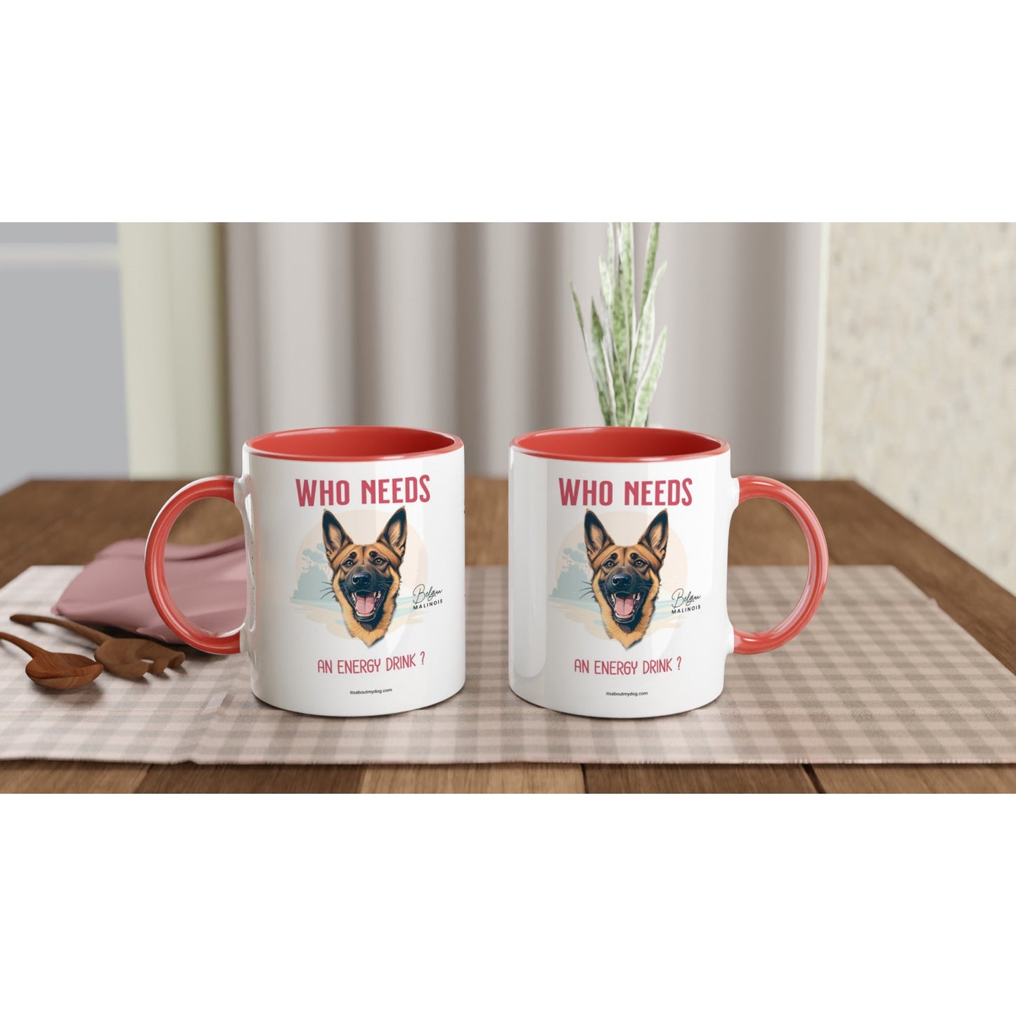 Belgian Malinois-11oz Ceramic Dog Mug17.99-(FREE Delivery) Shop now at itsaboutmydog.com, best dog dad mug, christmas dog mug, dog lover mug, dog mug, dog person mug